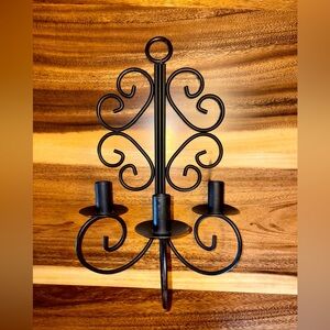 Black Metal Candle Holder